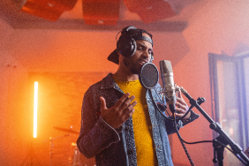 Artists & Professionals Artist singing in studio